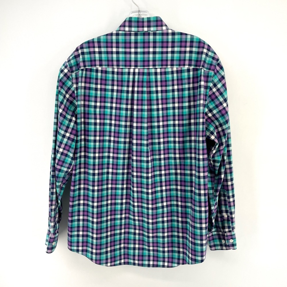 Jos A Bank Classic Collection Tailored Fit Plaid Button Down Shirt Mens Large - Picture 4 of 9